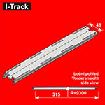 024-HCT9973 - N - Oberes Übergangs-Segment, 1-gleisig<BR>Länge: 315 mm