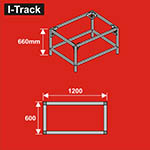 024-HCT9851K - Unterbau für Basisplatten<BR>120 x 66 cm<BR>Höhe: 66 cm