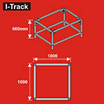 024-HCT9851Y - Unterbau für Basisplatten<BR>100 x 100 cm<BR>Höhe: 66 cm