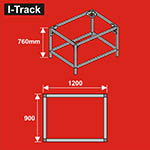 024-HCT9853A - Unterbau für Basisplatten<BR>120 x 90 cm<BR>Höhe: 76 cm