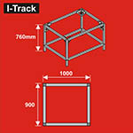 024-HCT9853C - Unterbau für Basisplatten<BR>100 x 90 cm<BR>Höhe: 76 cm