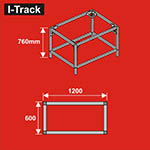 024-HCT9853K - Unterbau für Basisplatten<BR>120 x 76 cm<BR>Höhe: 76 cm