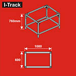 024-HCT9853M - Unterbau für Basisplatten<BR>100 x 76 cm<BR>Höhe: 76 cm