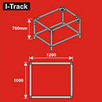 024-HCT9853T - Unterbau für Basisplatten<BR>120 x 100 cm<BR>Höhe: 76 cm