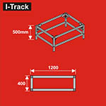 024-HCT9854B - Unterbau für Basisplatten<BR>120 x 40 cm<BR>Höhe: 50 cm