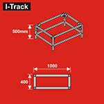 024-HCT9854P - Unterbau für Basisplatten<BR>100 x 40 cm<BR>Höhe: 50 cm