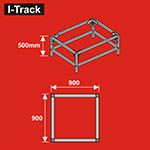 024-HCT9854R - Unterbau für Basisplatten<BR>90 x 90 cm<BR>Höhe: 50 cm