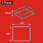 024-HCT9854T - Unterbau für Basisplatten<BR>120 x 100 cm<BR>Höhe: 50 cm