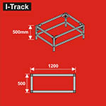 024-HCT9854V - Unterbau für Basisplatten<BR>120 x 50 cm<BR>Höhe: 50 cm