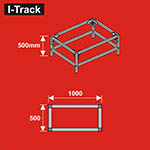 024-HCT9854W - Unterbau für Basisplatten<BR>100 x 50 cm<BR>Höhe: 50 cm