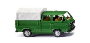 029309 - H0 - VW T3 Doppelkabine - grasgrün