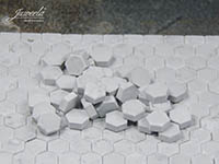 034-23285 - 1:32 1:35 Pflastersteine 6-Eck Hexagonal hell, 540x