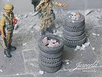 034-23426 - 1:35 Reifenbarriere m. Zubehör