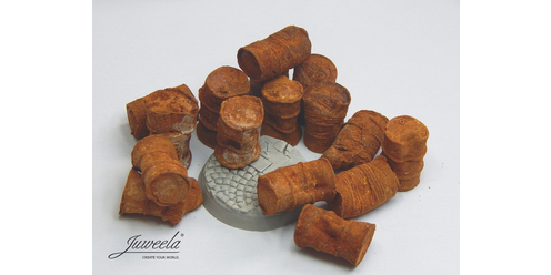 28mm - alte Fässer groß, rostig (10 Stück)