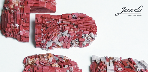 28mm - eingestürzte Mauer klein Backstein (4 Stück)