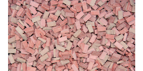 1:72 - Ziegel (RF) ziegelrot Mix (10000 Stück)