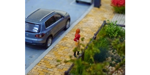 H0 Straßen-/Gehweg-Pflaster beige Mix (5000 Stück)