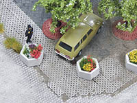 034-28255 - 1:87 Pflanzkübel Beton, 6Eck, 10x