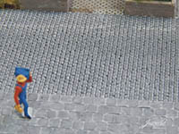 034-28270 - 1:87 Gehweg-/Bürgersteigplatten 40x40, grau dunkel 2600x