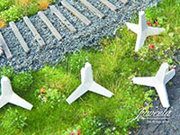 034-28315 - 1:87 Panzersperre Betonigel, 4x