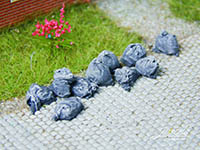 034-28316 - 1:87 Säcke (Abfall-/Müll-/Transport), anthrazit, 50x