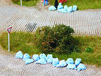 034-28318 - 1:87 Säcke (Abfall-/Müll-/Transport), blau, 50x