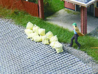 034-28320 - 1:87 Säcke (Abfall-/Müll-/Transport), gelb, 50x