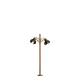 040-84147 - H0 LED Holzmastleuchte Stecks. 2-fach