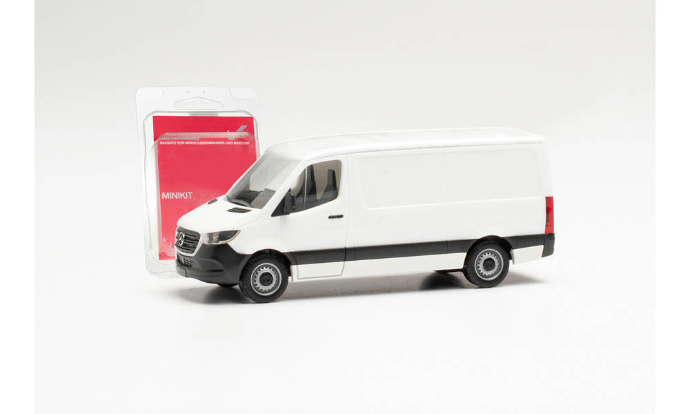 H0 MiniKit: Mercedes-Benz Sprinter´18 Kasten Flachdach, weiß