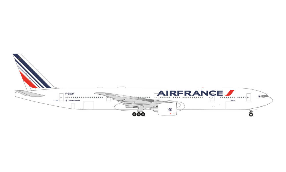 1:500 Air France Boeing 777-300ER - 2021 livery – F-GSQF, Papeete
