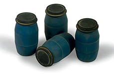 055-705210 - 1:35 Moderne Plastikfässer 1 (4 Stück)