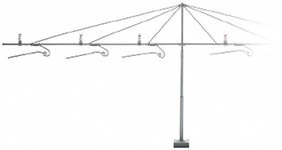 066-270 - 1:87 Mast für 6 Gleise (ohne Zubehör)