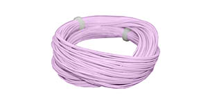 069-53910 - Hochflexibles Kabel, Durchmesser 0.5mm, AWG36, 2A, 10m Wickel, Farbe pink