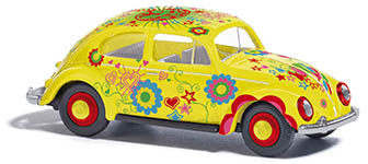 070-52963 - 1:87 - VW Käfer mit Brezelfenster Hippie Kiste