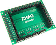 111-LOKPL99 - IIm Zimo Lokplatine zum MX699 - 62 x 46 x 20 mm mit Löt-Pads