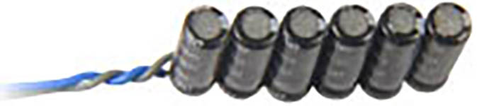 111-MGOLANG - Zimo Miniatur-Fertigmodul 50000µF/16V, 24 x 4 x 13 mm, aus 6 Miniatur-Goldcaps in Lang-Form