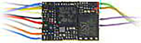 111-MS500 - Zimo MS500 Subminiatur-Sound-Decoder - 14 x 10 x 2,6 mm - Audio 1 W - 0,7 A - Kabel