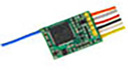 111-MX617 - Zimo MX617 Miniatur-Decoder - 13 x 9 x 2,6 mm - mit Kabelbaum