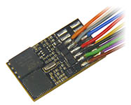 111-MX648 - Zimo MX648 Miniatur Sound-Decoder - 20 x 11 x 4 mm - Audio 1 W - 0,8 A - Kabel