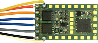 111-MX820Y - Zimo Zweifach-Weichen-Decoder - 19 x 11 x 3,5 mm - 0,8 A (Spitze 2,5 A)
