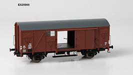 124-EX20900 - H0 - gedeckter Güterwagen S-SHO mit braunen Luftklappen der NS; Ep. III 