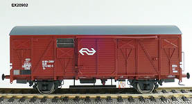 124-EX20902 - H0 - gedeckter Güterwagen Gs 1410 EUROP mit braunen Luftklappen der NS; Ep. IV