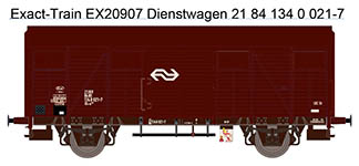 124-EX20907 - H0 - NS Gls 1440 Van Werkstattwagen mit braunen Luftklappen Epoche IV Nr. 1340 021-7