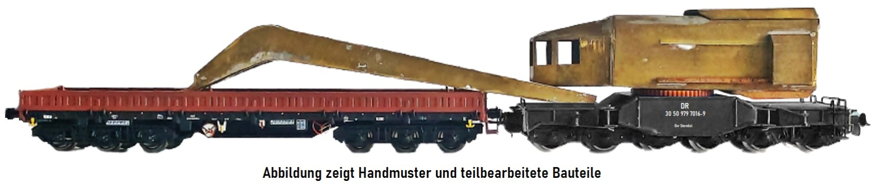 H0 - Eisenbahnkran Kirow EDK 50, DR, Ep. IV