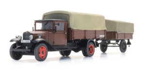  387.628 - H0 - Opel Blitz 6 Pritschenwagen mit Anhänger
