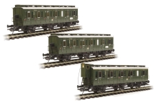  41160-80 - 0 - 3-tlg. Wagen-Set mit preußischen Abteilwagen, DB, Ep. IIIb