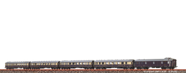  46466 - H0 - 5-tlg. Set Personenwagen Rheingold, DRG, Ep. II - DC-Sound