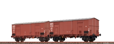  48573 - H0 - 2-tlg. Set Spitzdachwagen F, FS, Ep. III