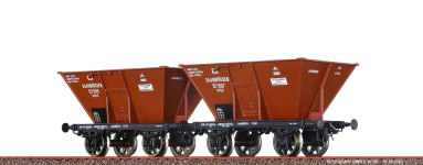  48804 - H0 - 2-tlg. Set Kohlentrichterwagen Otw, K.P.E.V., Ep. I