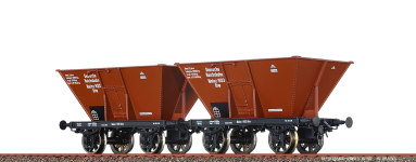  48805 - H0 - 2-tlg. Set Kohlentrichterwagen Otw, DRG, Ep. II